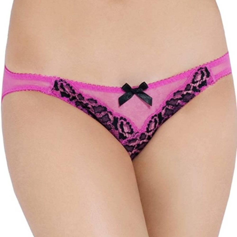L'Agent By AP REYA Mini Brief Pink/Cobalt Black XS